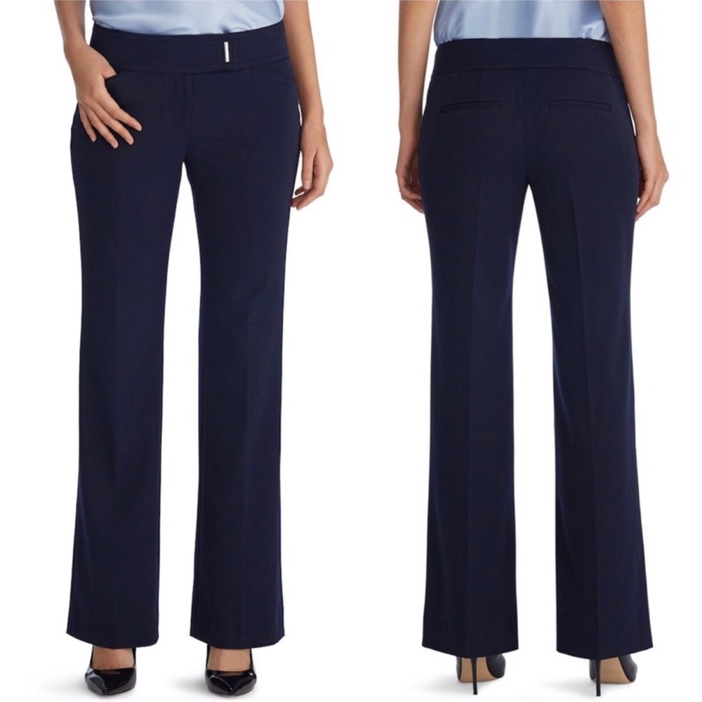 WHBM Seasonless Bootcut Navy Pants - Picture 4 of 12